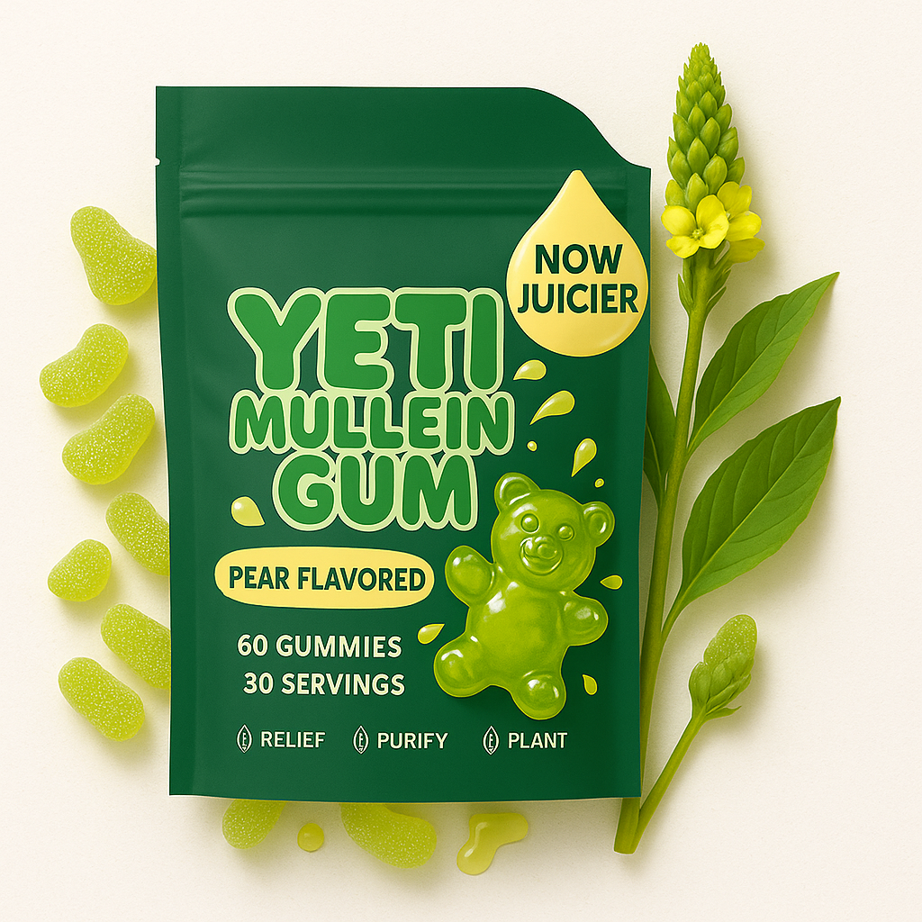 “Yeti Mullein Pear Gummies