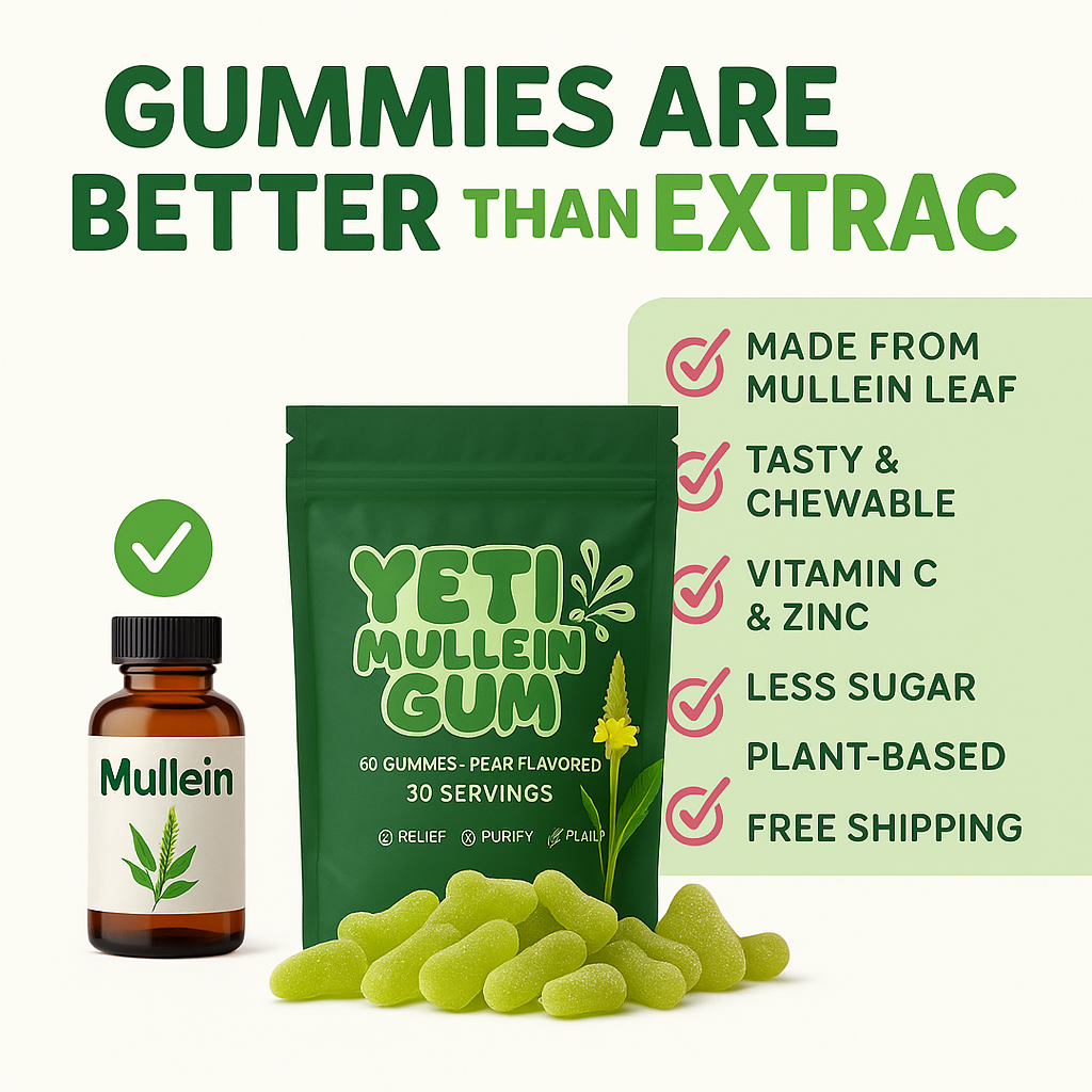 “Yeti Mullein Pear Gummies